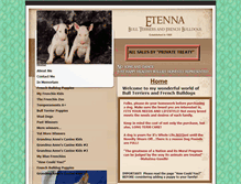 Tablet Screenshot of etennafrenchbulldogs.com
